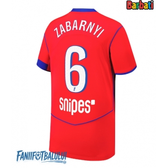 Paris Saint-Germain Illia Zabarnyi #6 Tricou Fotbal Replică 2025-26 Barbati Treilea